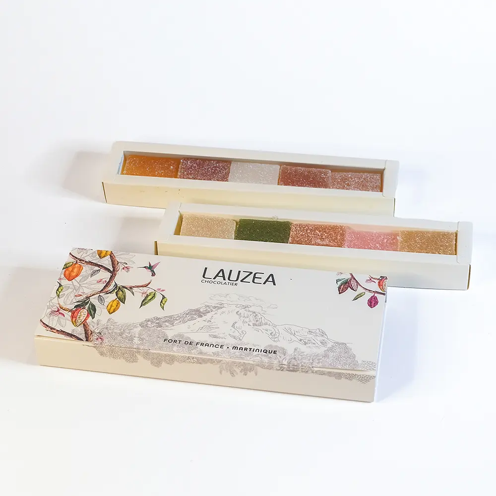 ÉCRIN 10 PÂTES DE FRUITS (ou 16 petites découpes)