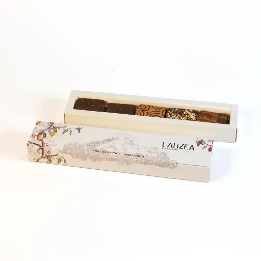 [CARRE5CHO] ÉCRIN 5 CHOCOLATS (ou 8 petites découpes)